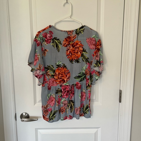 Anthropologie Ella Moon Floral Blouse - Picture 3 of 4